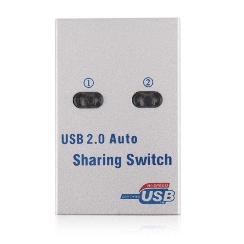 axGear 2 Port USB2.0 Auto Sharing Switch HUB For Printer Scanner Keyboard New