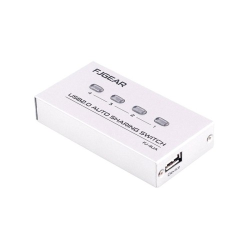 axGear 4 Port USB 2.0 Auto Sharing Switch HUB Selector Switcher For Printer