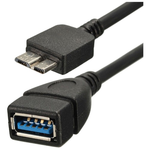 axGear USB 3.0 Micro B to USB Female OTG Cable USB 3.0 OTG Wire Adapter