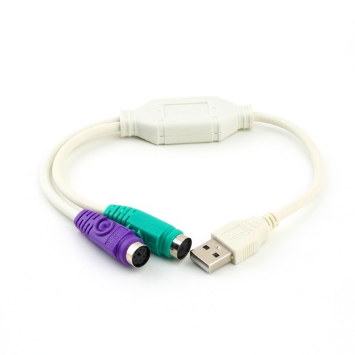 Adaptateur USB mâle vers câble PS/2 PS2 femelle d’axGear pour clavier