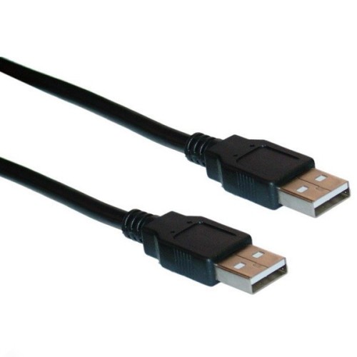 axGear 1.8m 6ft USB 2.0 AA Male to Male Sync Data Transfer Cable Cord Black