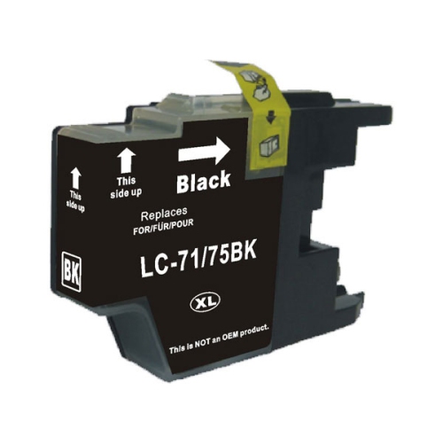Gotoners™ Generic Packaged Brother New Compatible LC71BK Standard Yield Black Inkjet Cartridge for DCP-J525/J725/J925,MFC-J280/J425/J625/J825/J5910