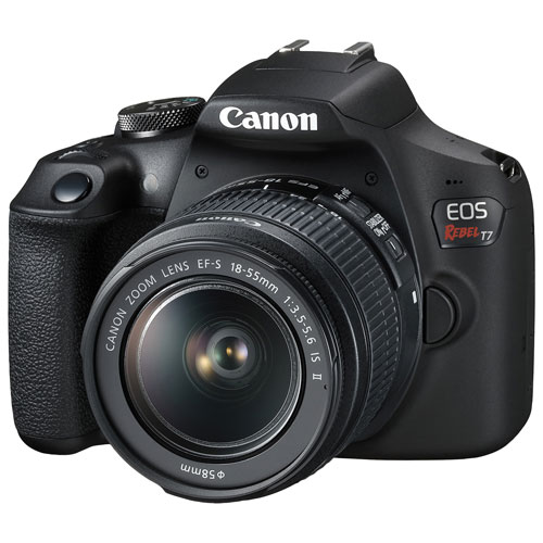 Appareil photo reflex numérique EOS Rebel T7 de Canon avec objectif IS 18-55 mm