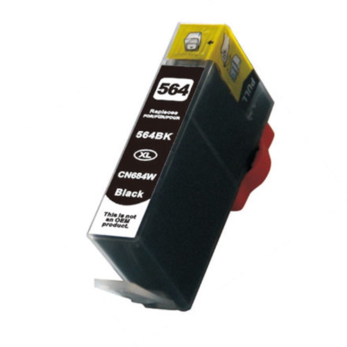 GOTONERS  Generic Packaged HP New Compatible 564Xl Bk (Cb321W/cb684W) High Yield Inkjet Cartridge for Photosmart B8550, C5324/5390/6324, D5460 In Black