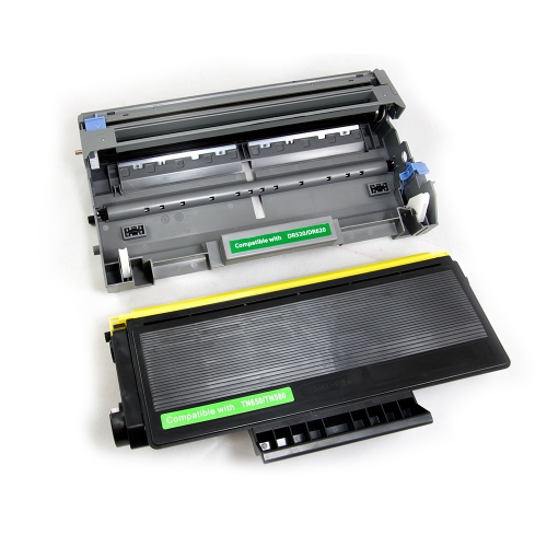 Gotoners™ Generic Packaged 2PK Brother New Compatible TN-650 BK DR-620 Black Toner and Drum Set for HL-5340/5350/5380, DCP-8080/8085, MFC-8480/8680