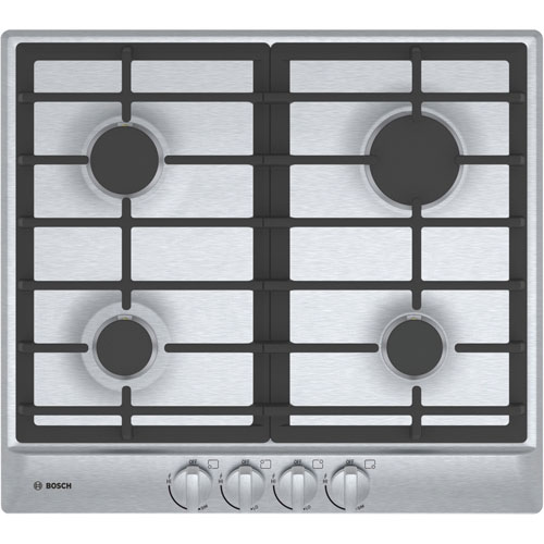 Bosch 24" 4-Burner Gas Cooktop - Stainless Steel - Clearance