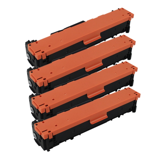 GOTONERS  Generic Packaged 4Pk HP New Compatible Ce320A Ce321A Ce322A Ce323A (128A) Cmyk Standard Yield Toner Set for Laserjet Cm1410/1415, Cp1525