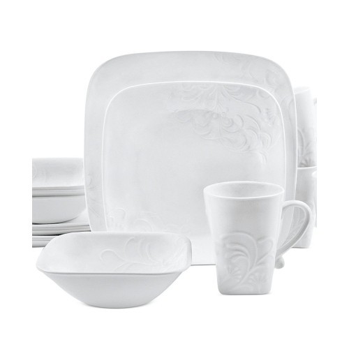 Corelle Boutique Cherish Embossed 16-pc Dinnerware Set | 1111136 | : Dinnerware Sets - Best Buy ...