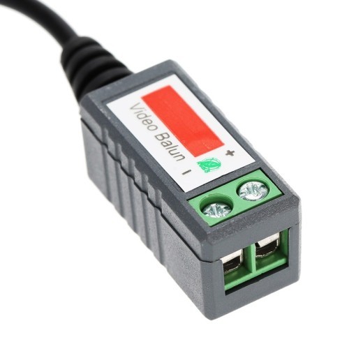 axGear CCTV Camera Passive Video Balun BNC Connector Coaxial Cable Adapter Pair of 2