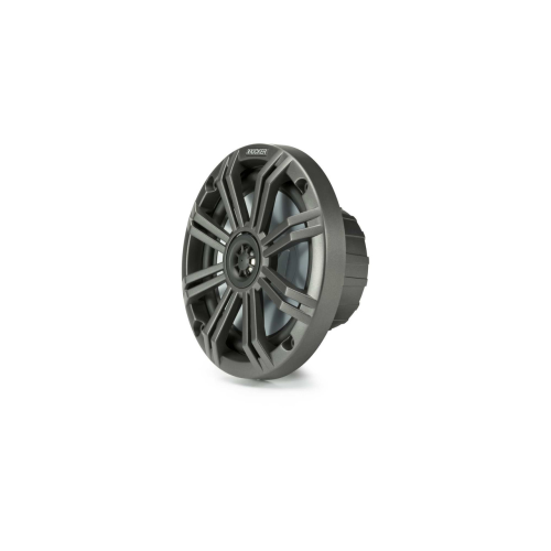 Kicker 45KM65 6.5" 2-Way 4 Ohm Marine Coaxial Speakers with Charcoal and White Grilles