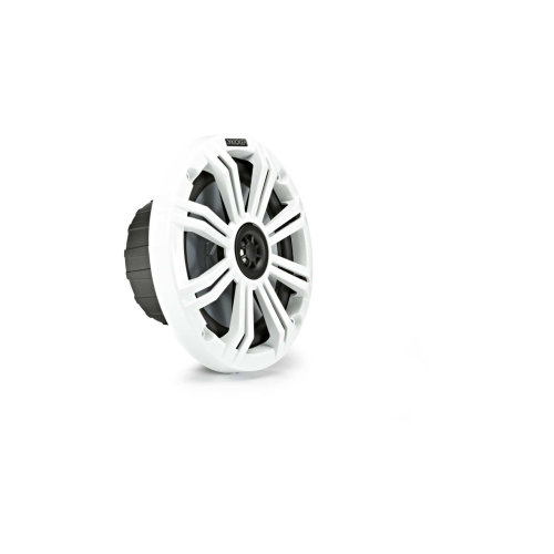 Kicker 45KM65 6.5" 2-Way 4 Ohm Marine Coaxial Speakers with Charcoal and White Grilles