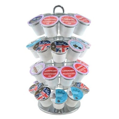 oneBREW K-Cup Coffee Pod Carousel - Chrome, Holds 36 pods