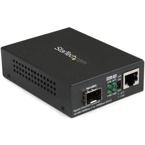 Image 1 of 1.. Startech 1Gbps Wired Fiber Media Converter with Open SFP Slot -