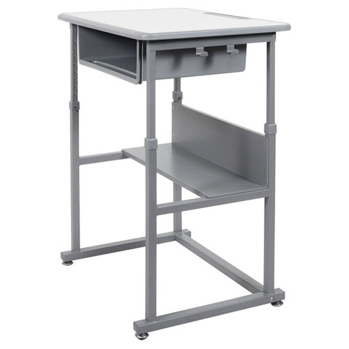 Luxor Manual Adjustable Sit/Stand Desk - Black
