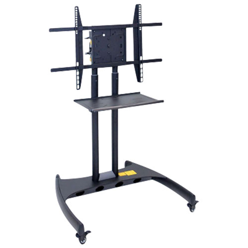 Luxor 60" Adjustable-Height Rotating TV Stand + Mount - Black