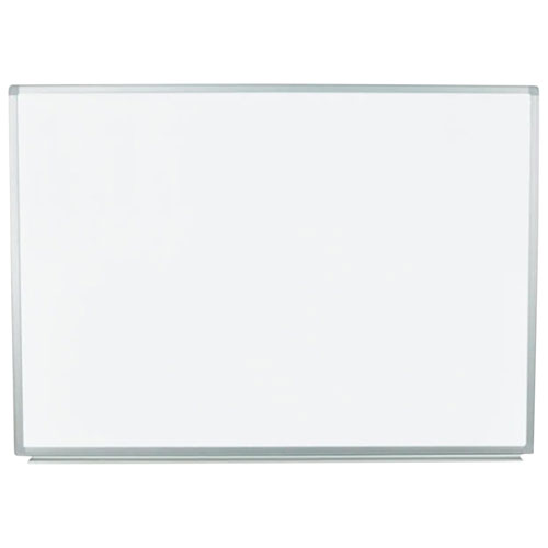 Luxor 48"W Wall-Mounted Magnetic Whiteboard - White