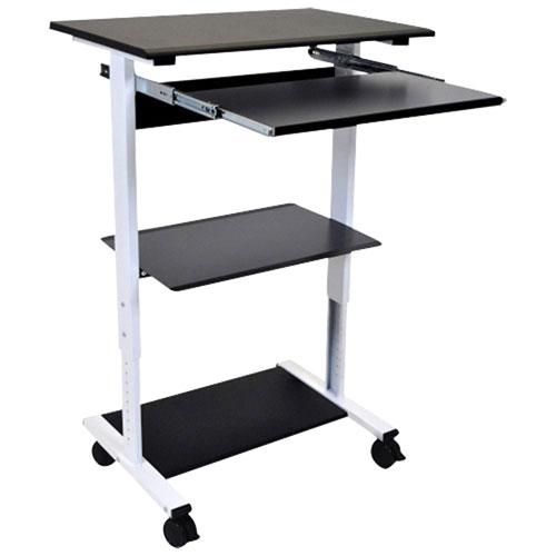 Luxor Three-shelf Adjustable Stand Up Workstation