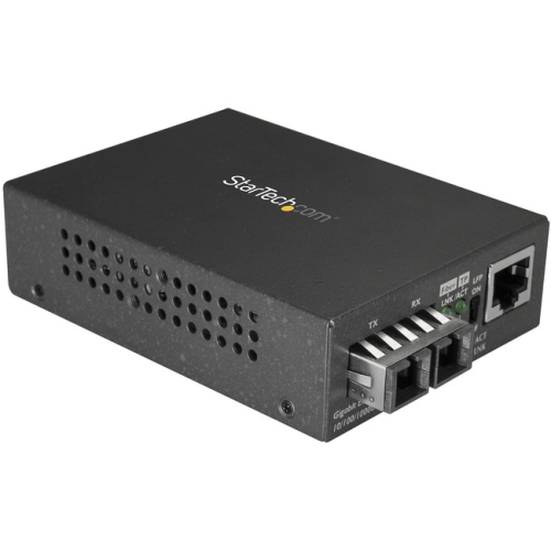 StarTech Gigabit Ethernet to SC Fiber Media Converter - 1000Base-LX - Single-mode - 10 km
