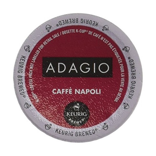 Adagio Caffe Napoli Coffee Dark Roast K-Cup, 96 Count