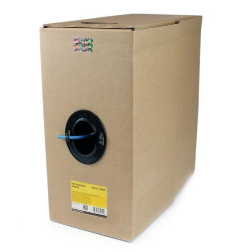 Câble Ethernet Cat 6 en vrac de 1000 pi de StarTech - solide - CMR - Bleu