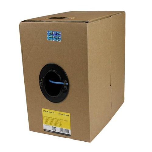 Image 1 of 1.. StarTech 1000ft Bulk Cat 5e Ethernet Cable - Solid - Plenum - Blue