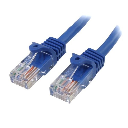 StarTech 10 ft Blue Cat5e / Cat 5 Snagless Patch Cable 10ft