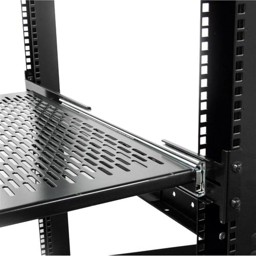 StarTech 2U Adjustable Depth Sliding Rack Mount Shelf -
