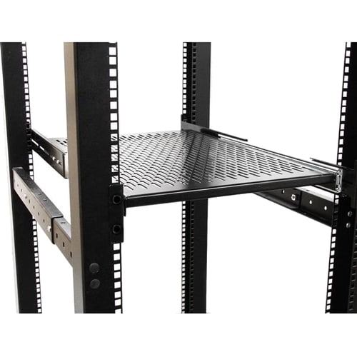 StarTech 2U Adjustable Depth Sliding Rack Mount Shelf -