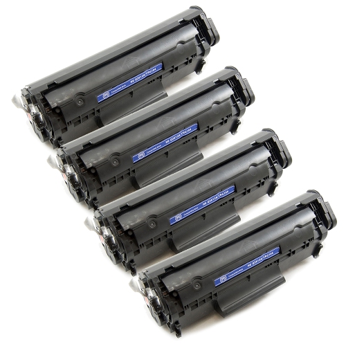 GOTONERS  Generic Packaged 4Pk HP New Compatible Q2612A (12A) Standard Yield Toner Cartridge for Laserjet 1010/1012/1018/