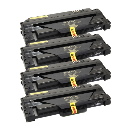 Gotoners™ Generic Packaged 4PK Samsung New Compatible MLT-D105L High Yield Black Toner Cartridge For Samsung