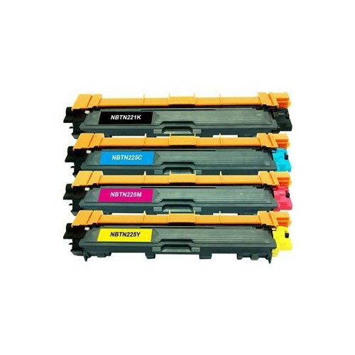 SAVINK  4 Pack © Toner Cartridges Tn221 Compatible for Brother Tn221 Black, Cyan, Magenta In Yellow