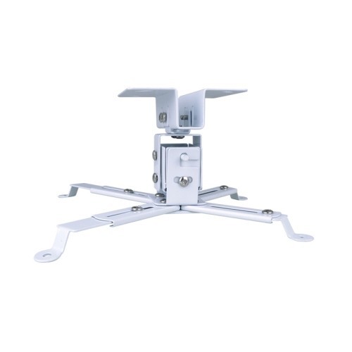 axGear White Steel Projector Ceiling Mount Bracket LCD DLP Extendable Adjustable 44lbs