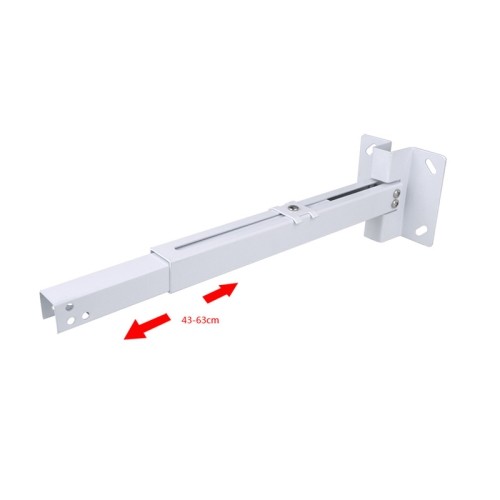 axGear White Steel Projector Ceiling Mount Bracket LCD DLP Extendable Adjustable 44lbs