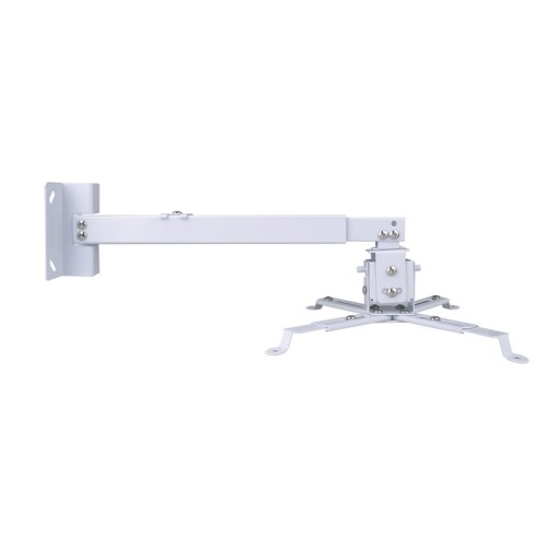 axGear White Steel Projector Ceiling Mount Bracket LCD DLP Extendable Adjustable 44lbs