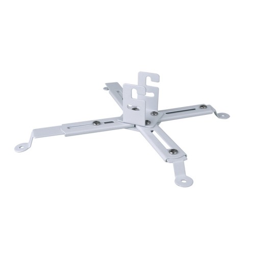 axGear White Steel Projector Ceiling Mount Bracket LCD DLP Extendable Adjustable 44lbs