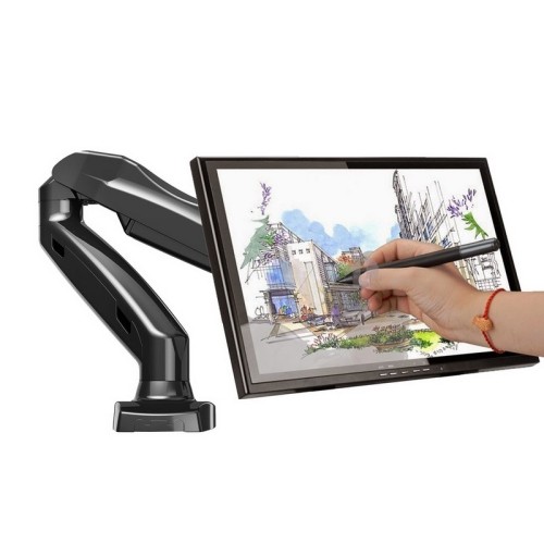 axGear Swing Arm LCD Desktop Desk Mount Computer Monitor 17 to 27 Inch POS Pole