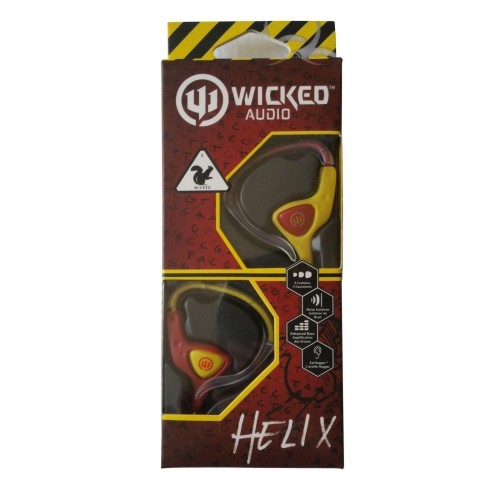 Wicked Audio In-Ear Earbud Helix - Red /Yellow