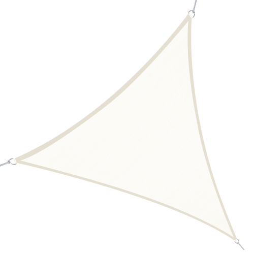 Outsunny Triangle 13FT Sun Shade Sail Cream