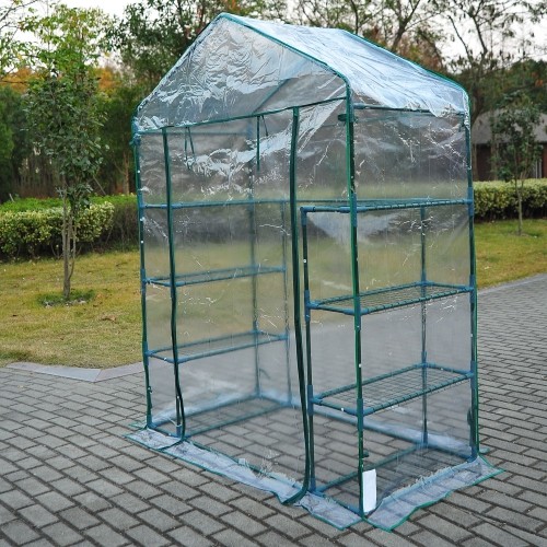 Outsunny 4.7 x 2.4 x 6.4ft Walk-in Greenhouse