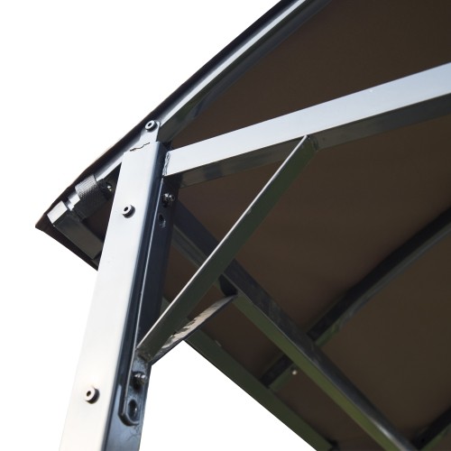 Outsunny 8x4ft Barbecue Shelter Brown with Side Shelf