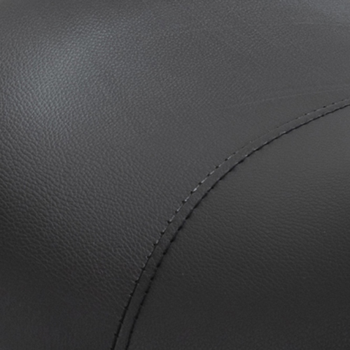 HOMCOM Adjustable Hydraulic Rolling Salon Stool Swivel Saddle Chair Spa Beauty Seat PU Leather, Black