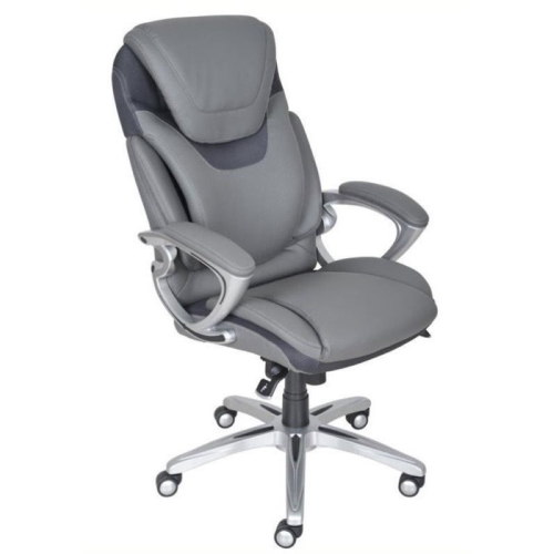 Bowery Hill Ergonomic Bonded Leather Manager and Executive Chair - Grey