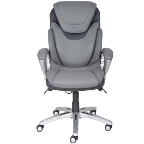 Bowery Hill Ergonomic Bonded Leather Manager and Executive Chair - Grey
