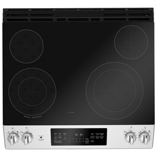 Cuisinière électrique encastrable lisse convection autonet. 30 po Profile de GE - Inox