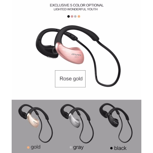 Awei A885BL Bluetooth Wireles sport edition Grey Black