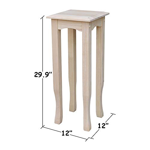 International Concepts 30" High Unfinished Tea Table