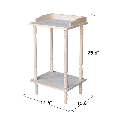 International Concepts Unfinished Phone Stand