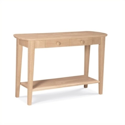 International Transitional Oval Sofa Table Unfinished Best Buy