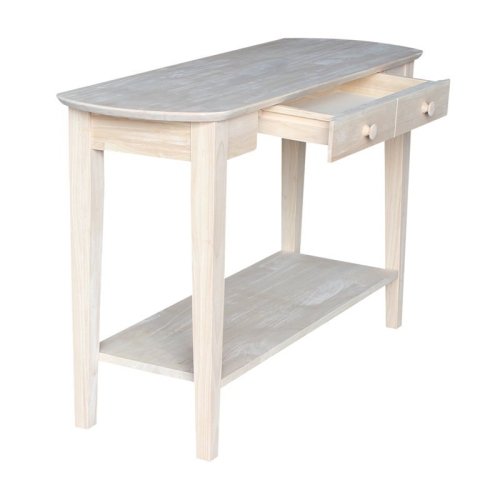 International Concepts Unfinished Phillips Oval Sofa Table