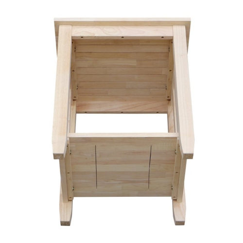 International Concepts Unfinished Mission Tall End Table